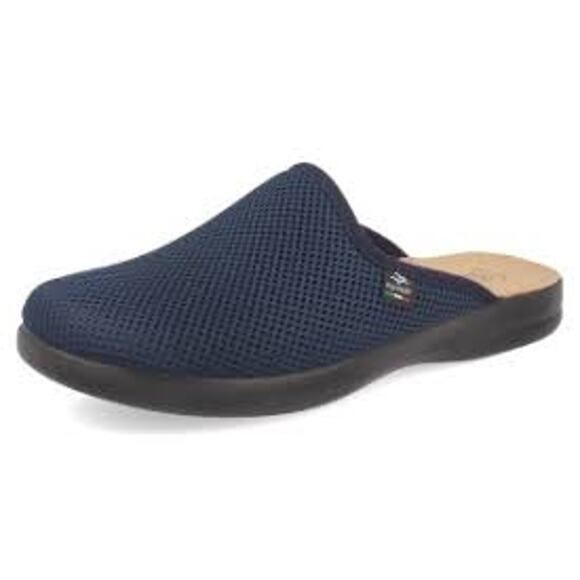 Fly Flot 40 EU 10 US Womens Black Mesh Slipper Slide Comfort Clog Anatomic Italy - Picture 1 of 15